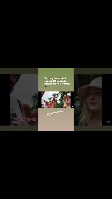 Top Only Fans Model Exposed The Agenda Between Men & Women 👁️🌴 #shorts