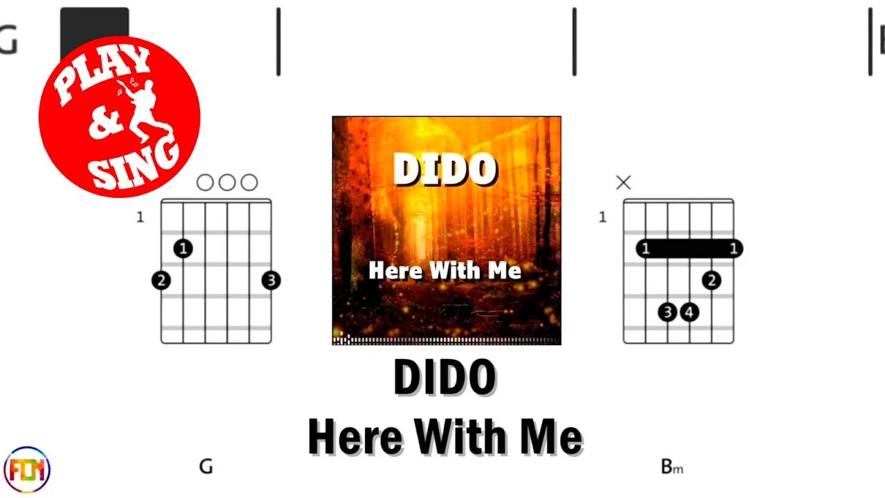 DIDO Here With Me FCN GUITAR CHORDS & LYRICS