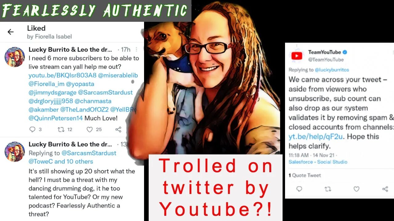 Fearlessly Authentic episode 2 Trolled by Youtube on Twitter