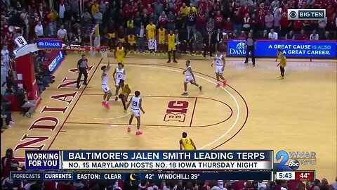 Baltimore's Jalen Smith leading No. 15 Terps into rematch with No. 18 Iowa