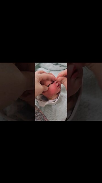 How to Give Reborn Baby Eyelashes #shorts