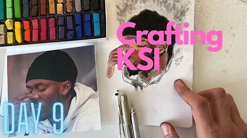 Speed Drawing - KSI with Soft Pastels | Day #9 | Step By Step