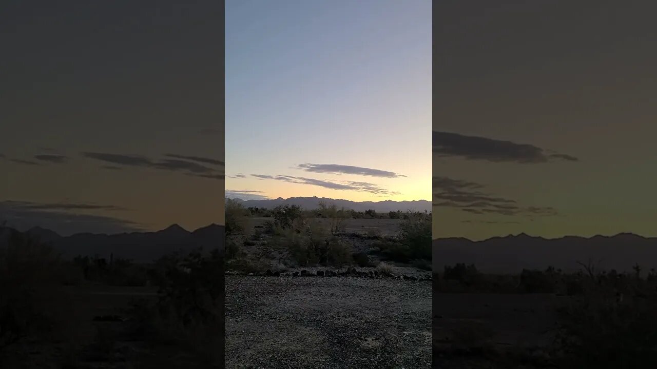 The dawn of a new and wonderful day in the Arizona desert...