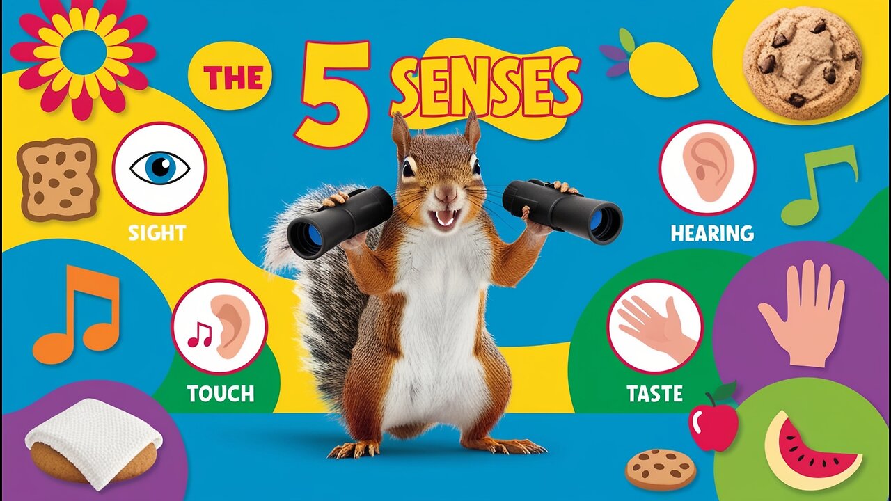 Explore the Five Senses||Fun and educational video for kids|| Kids learn how their senses help them