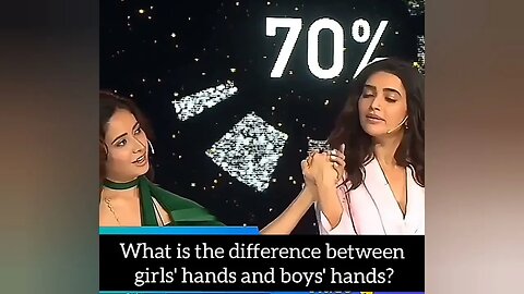 What is the difference between girls and boys hands 😂