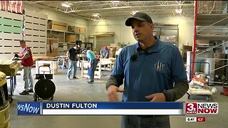 Building beds for flood victims