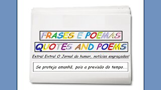 Notícias engraçadas: Se proteja amanhã, pois a previsão do tempo... [Frases e Poemas]