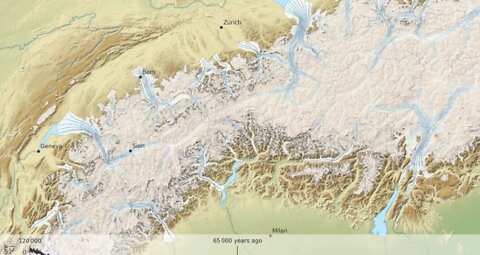 Advance and retreat of the Alpine glaciers during the last glacial cycle – Switzerland