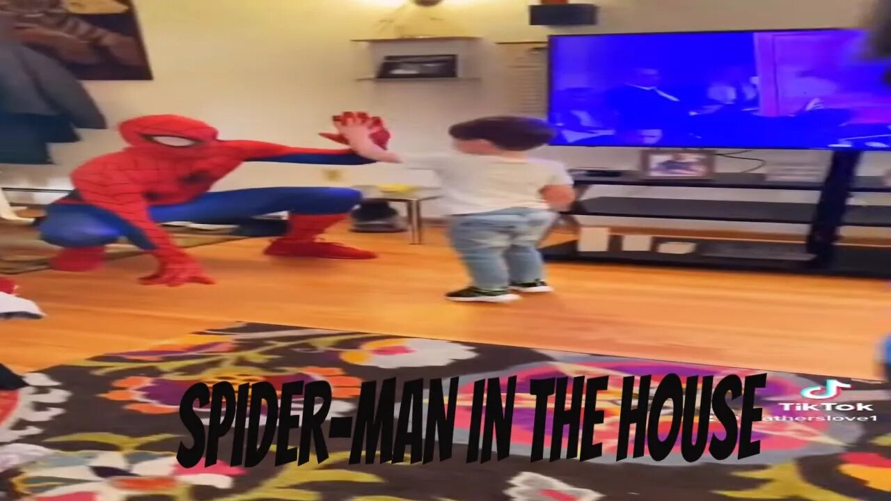 SURPRISE VISIT FROM SPIDER-MAN #shorts