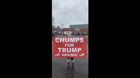 My YUGE Trump display! Because this man deserves better than just a lean sign!