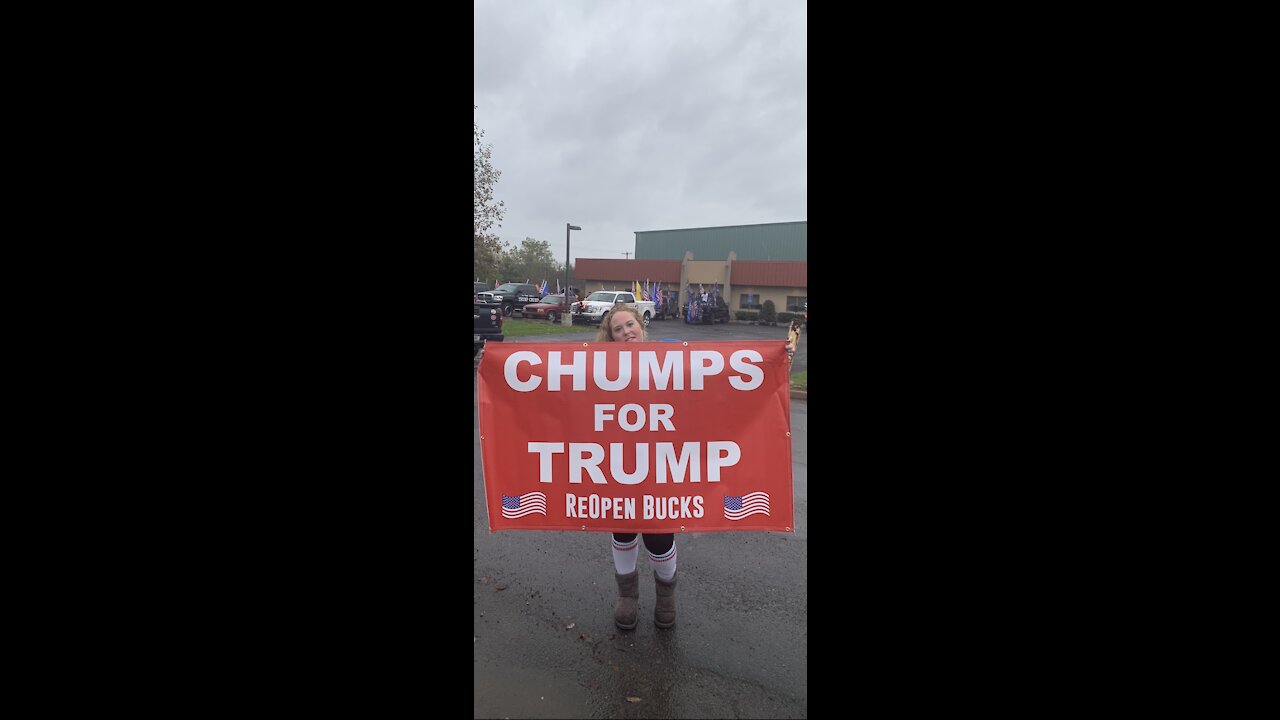 My YUGE Trump display! Because this man deserves better than just a lean sign!