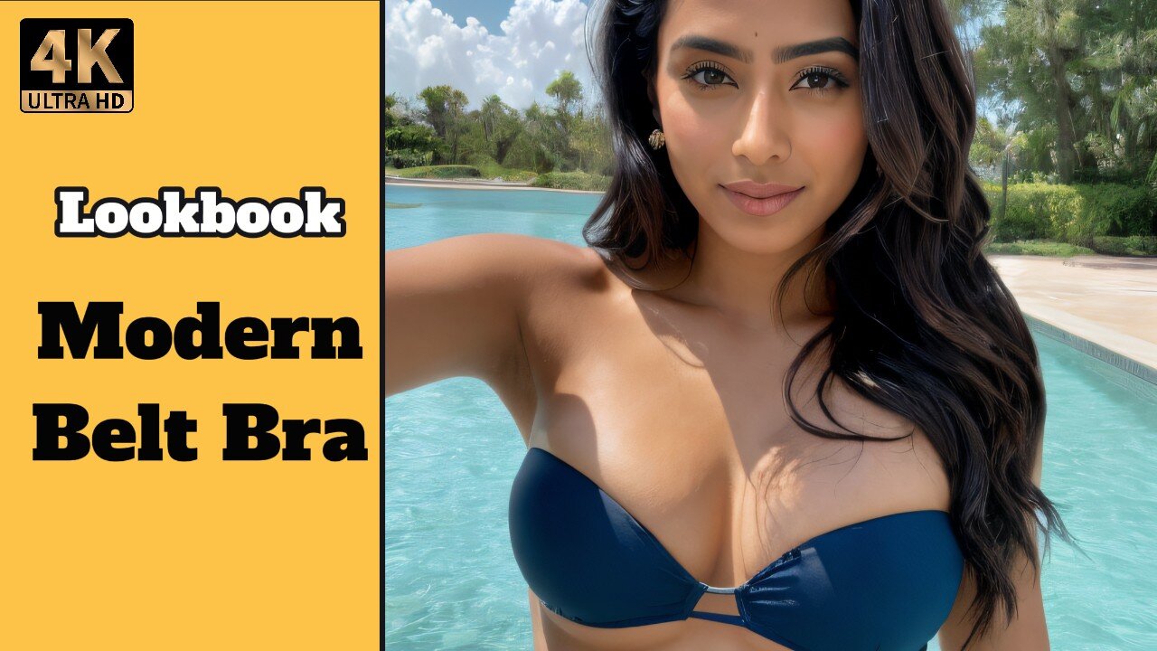 [4K] AI ART indian Lookbook Model Al Art video - Belt Bra #indian #aiart #lookbook