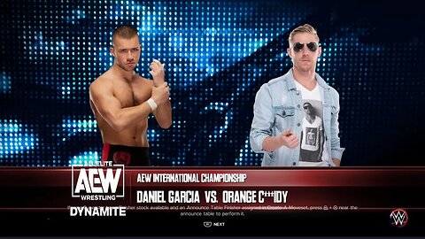 AEW Dynamite Orange Cassidy vs Daniel Garcia for the AEW International Championship