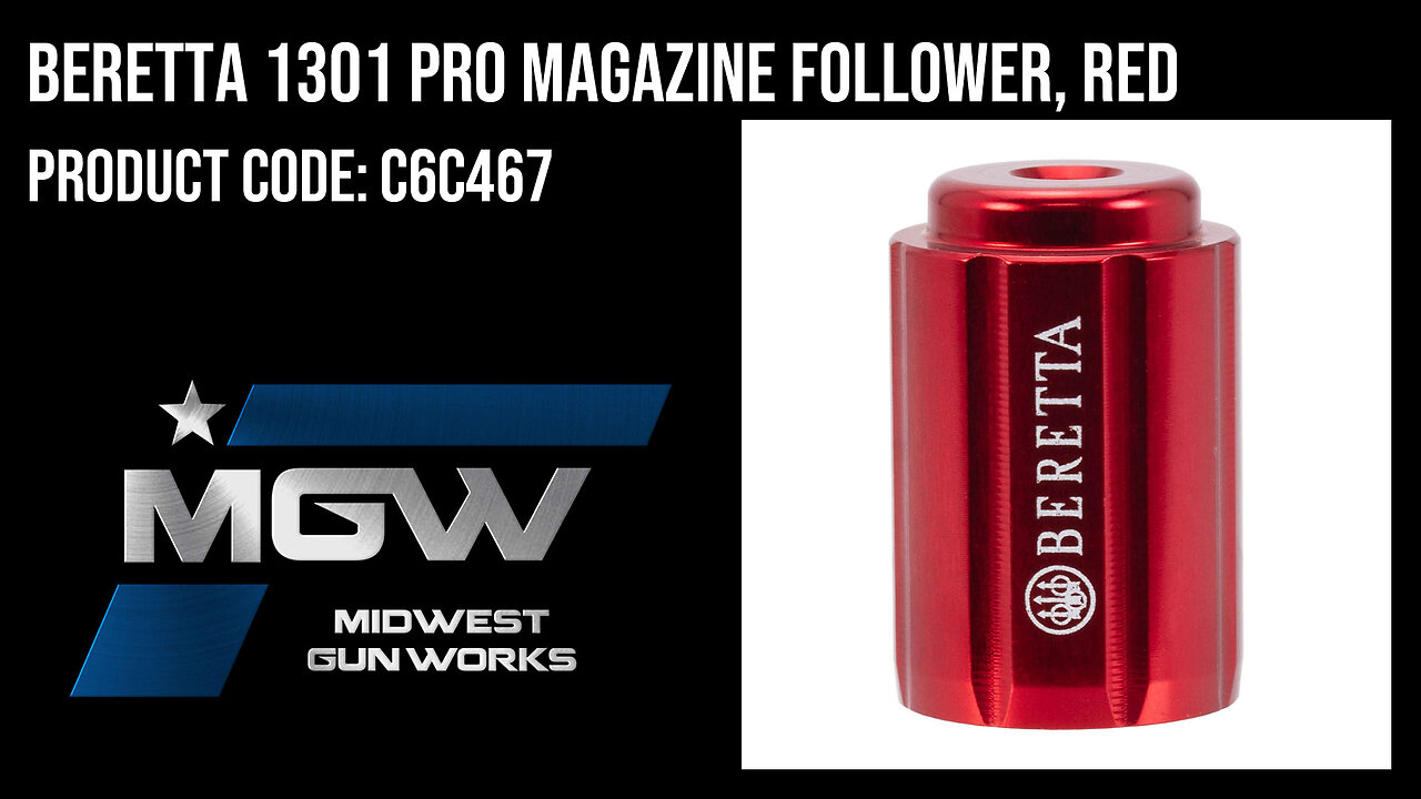 Beretta 1301 Pro Magazine Follower, Red - C6C467