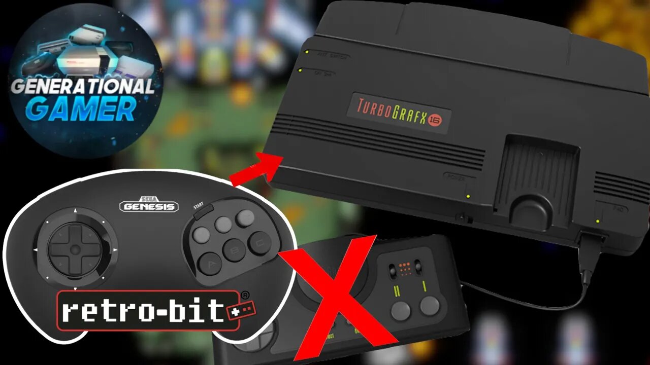 How To Use Retro-Bit's "Big6" Sega Genesis Controller on TurboGrafx 16 Mini