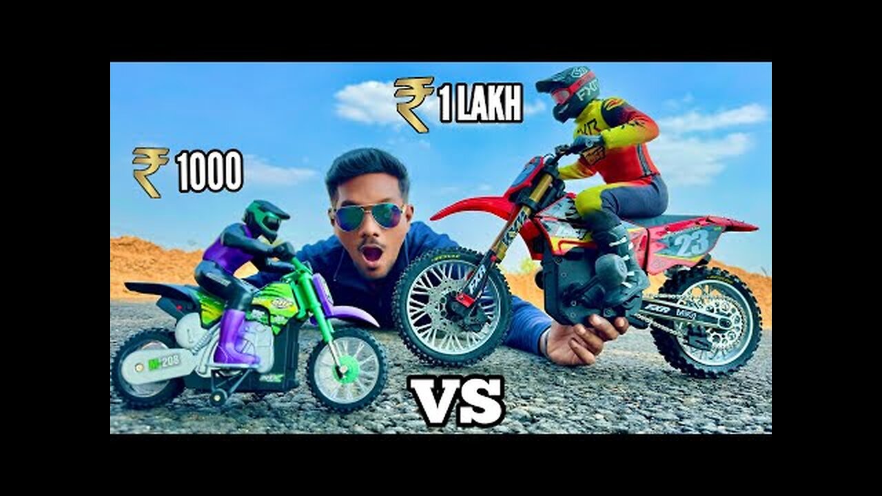 RC Bike 1000 rs Vs 1,00,000 rs Unboxing & Testing Who Will Win ? - Chatpat toy TV