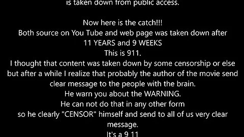 WARNING ABOUT THE WARNING