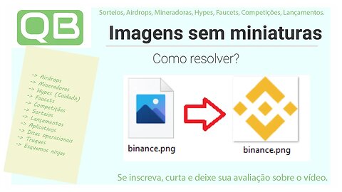 CanalQb - Windows - Ativando miniaturas que sumiram