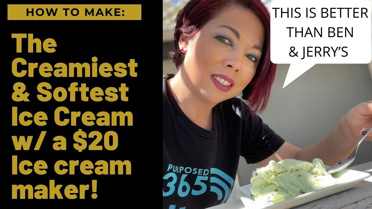 How to Make the Creamiest & Softest Ice Cream with a $20 Ice Cream Maker!
