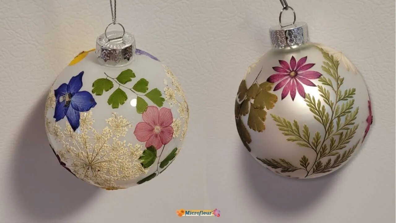 Pressed Flower Project: Ornaments