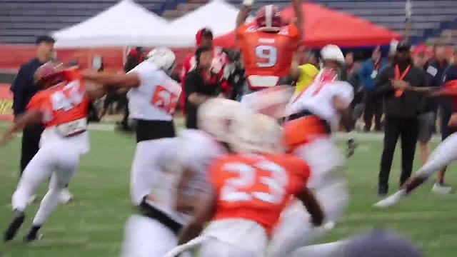 QB Kyle Lauletta at the Senior Bowl