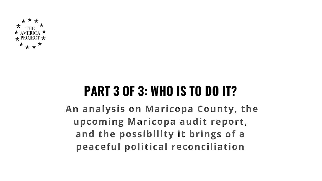 Part 3 of 3: Who is to do it? Analysis on current political situation