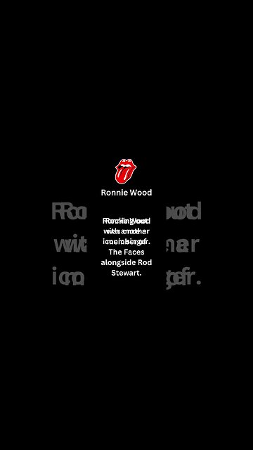 "Rocking with the Stones: Bite-sized Insights" Ronnie Wood #shorts #rollingstones #rocknroll