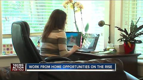 Work from home opportunities on the rise