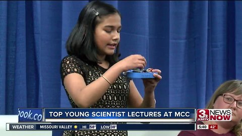 12-year-old scientist gives lecture at Metro Community College
