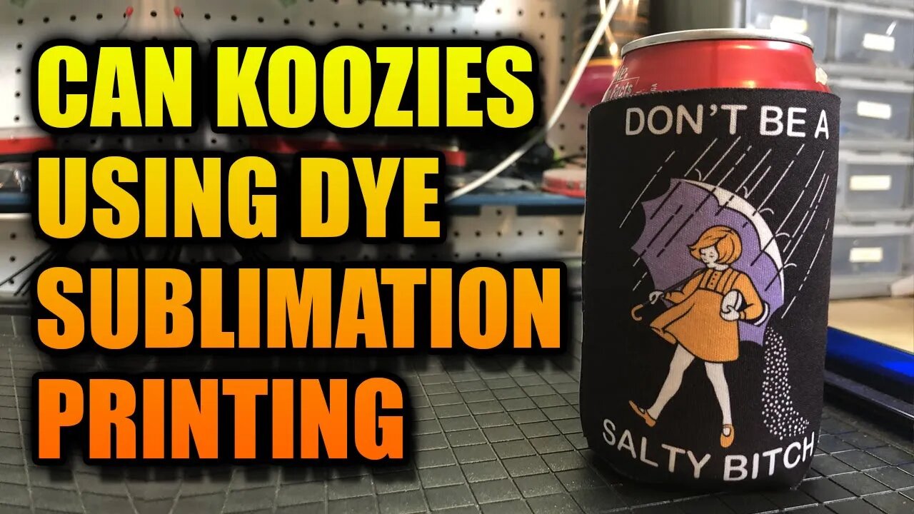 How to do Dye Sublimation on Can Koozies / Coozies - The Easy Way