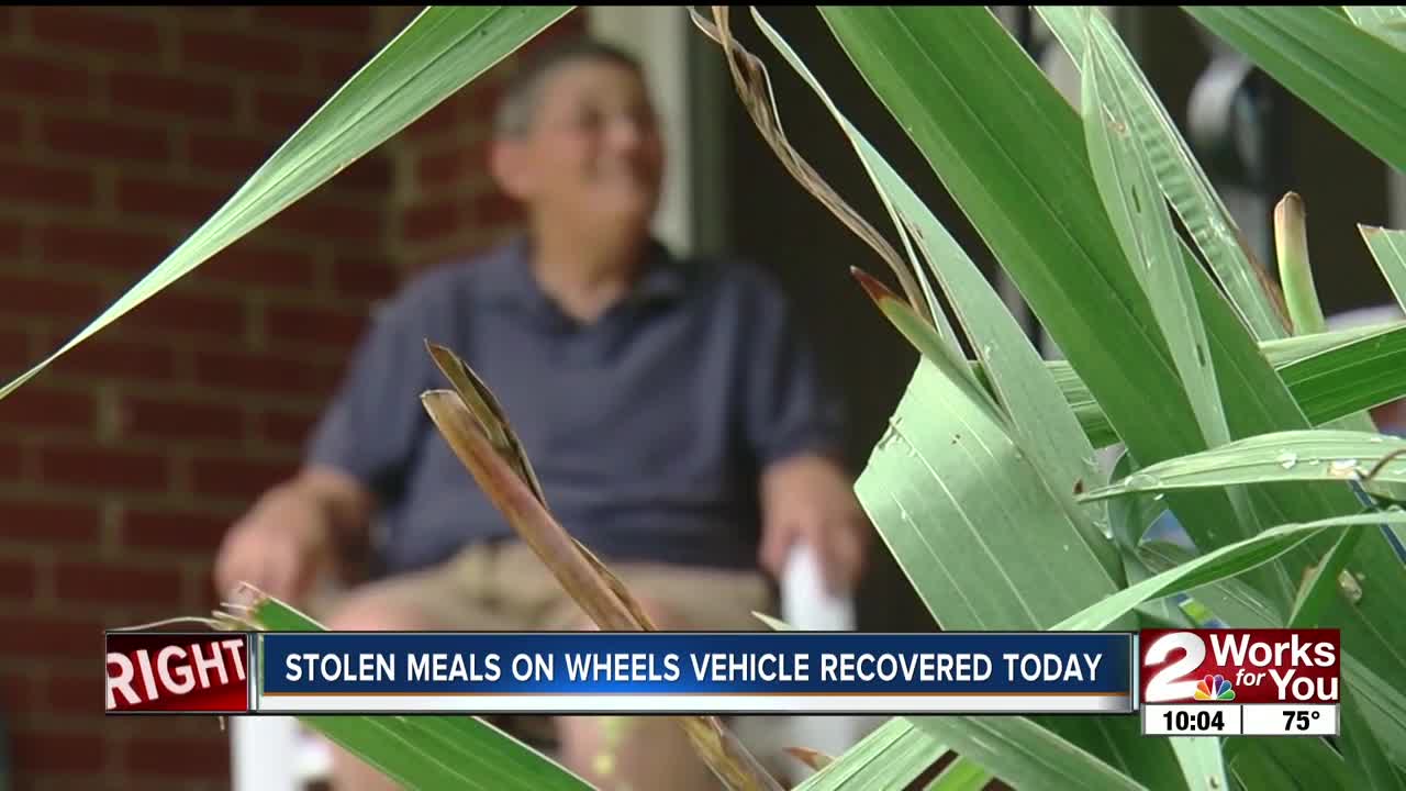 Stolen Meals on Wheels Vehicle Recovered Today