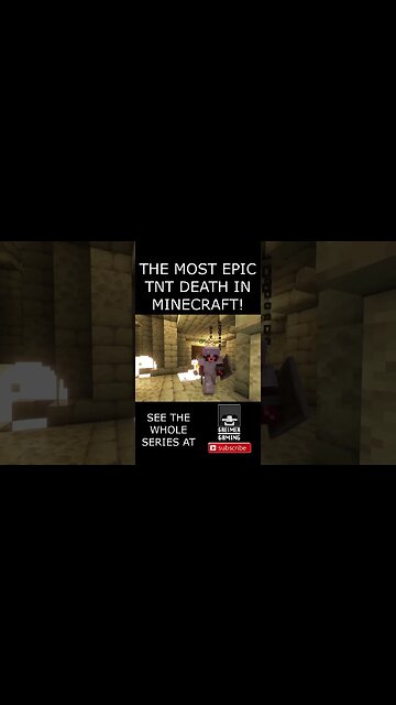 The Most EPIC TNT Death in Minecraft #shorts