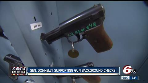 Indiana Senator suports gun background checks