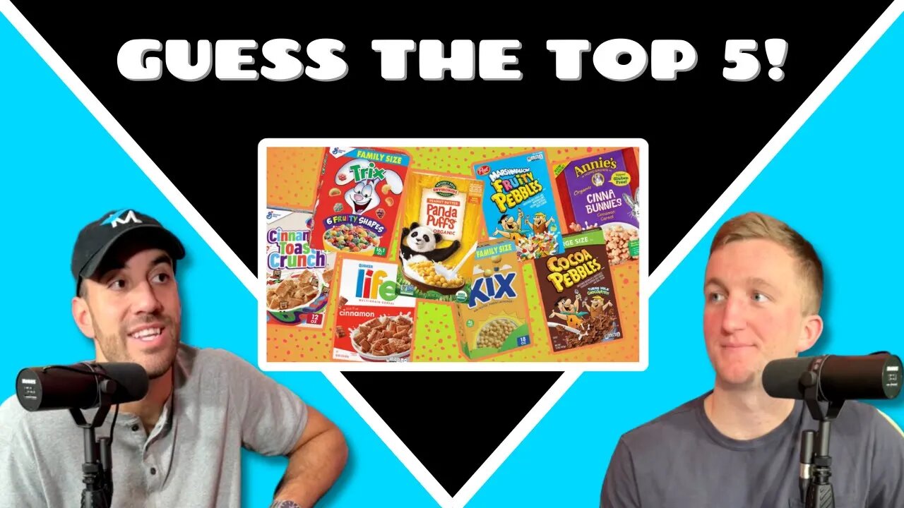 GUESSING the TOP 5 MOST EATEN CEREALS and More! 🥣