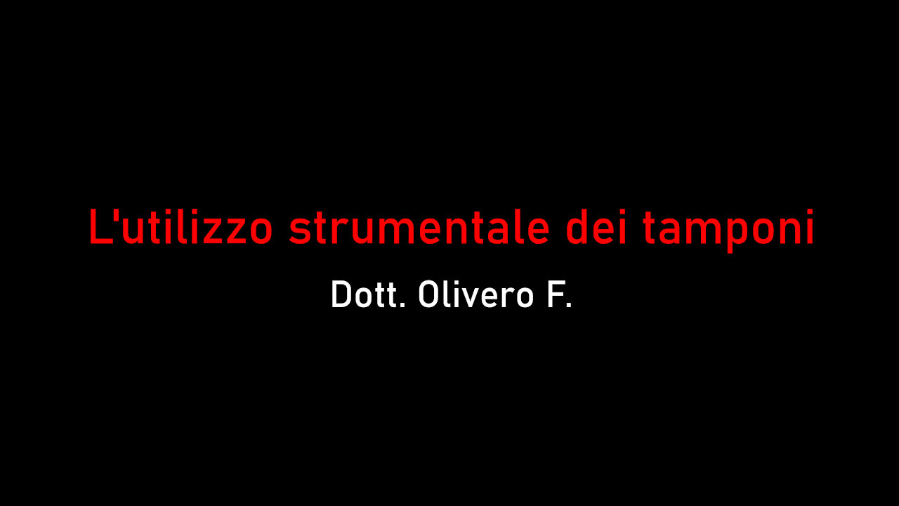 Dott. Olivero F.-L'utilizzo strumentale dei tamponi