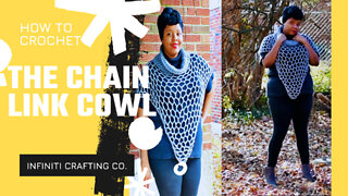 How to Crochet the Chain Link Cowl + Free Written Pattern