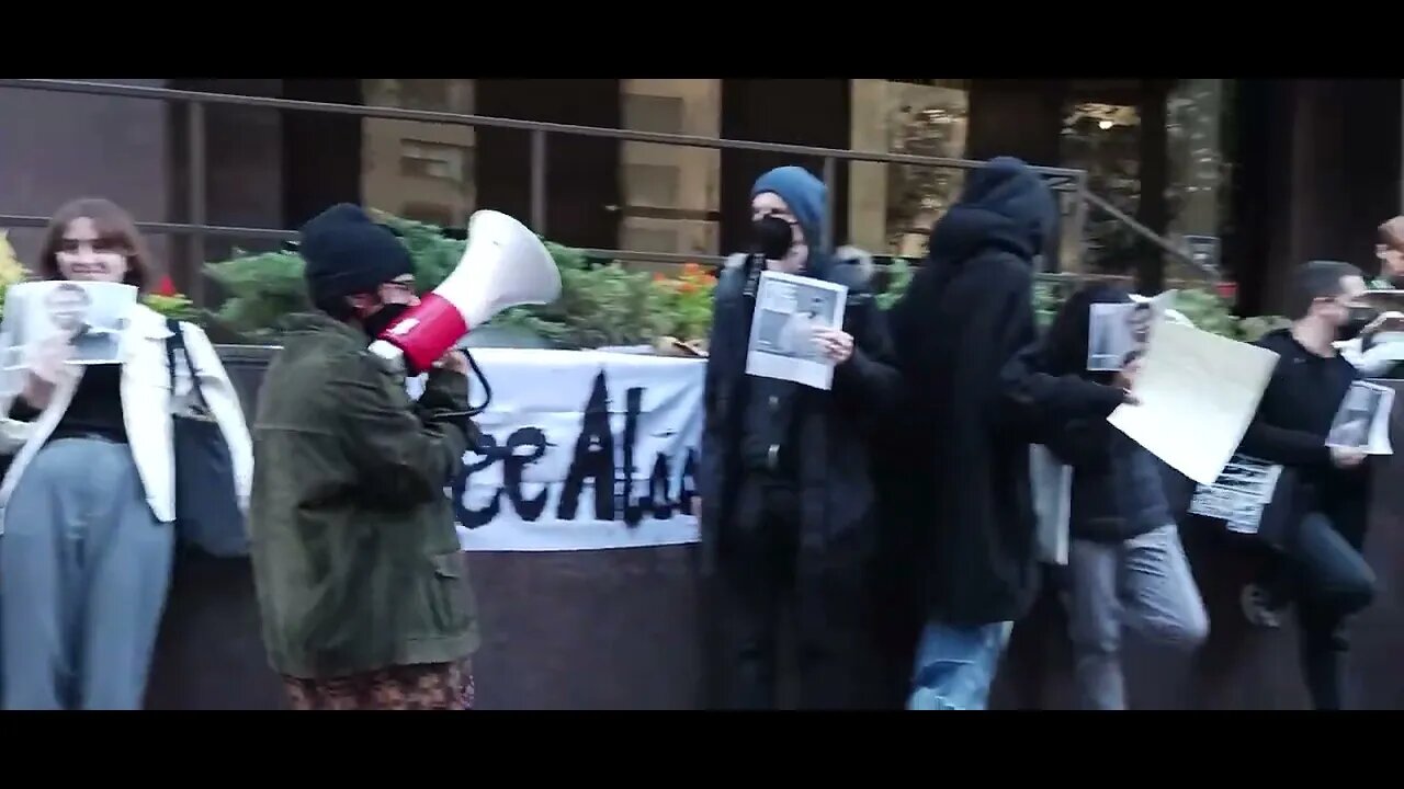 The NYC Urgent Action for the Freedom of Alaa at British Consulate 11/9/22 hosted by @WOLPalestine