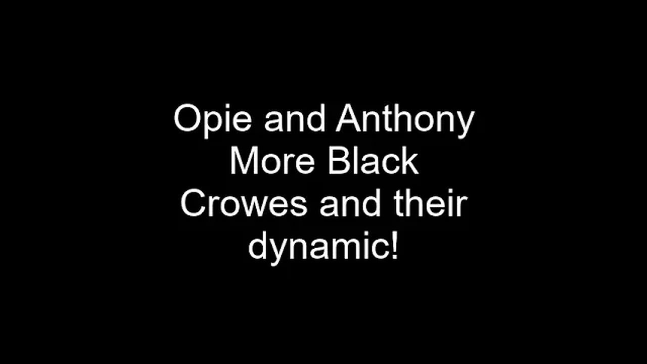 Opie and Anthony: Black Crowes looking really, really good. #shorts 1/13/1999