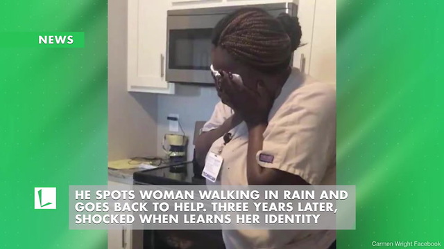 He Spots Woman Walking in Rain and Goes Back to Help. Three Years Later, Shocked When Learns Her Identity