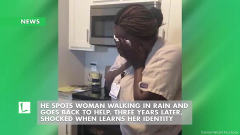 He Spots Woman Walking in Rain and Goes Back to Help. Three Years Later, Shocked When Learns Her Identity