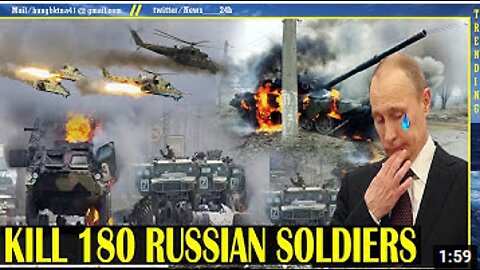 PUTIN failed miserably in the east, 180 Russian soldiers and 39 tanks were destroyed by Ukraine