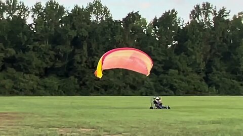 Watching Butch Fly take off on his lite trike ￼