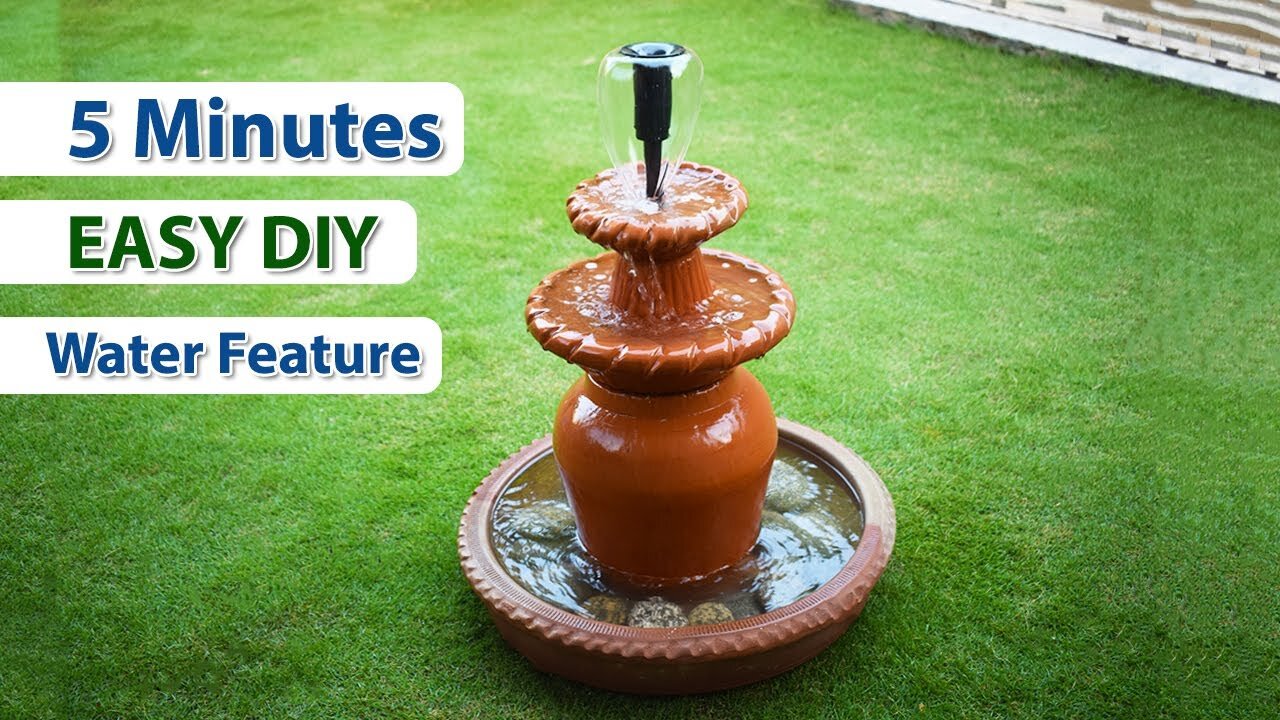 STUNNING TERRACOTTA FOUNTAIN AT HOME 👈🔥🔥