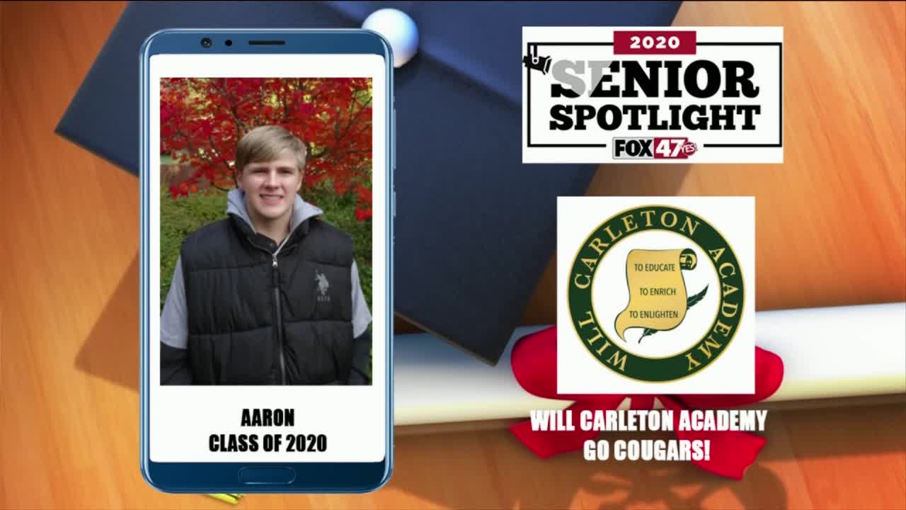 Will Carleton Academy Senior Spotlight - Aaron