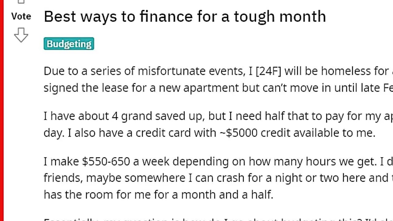 Best Ways To Finance For A Tough Month