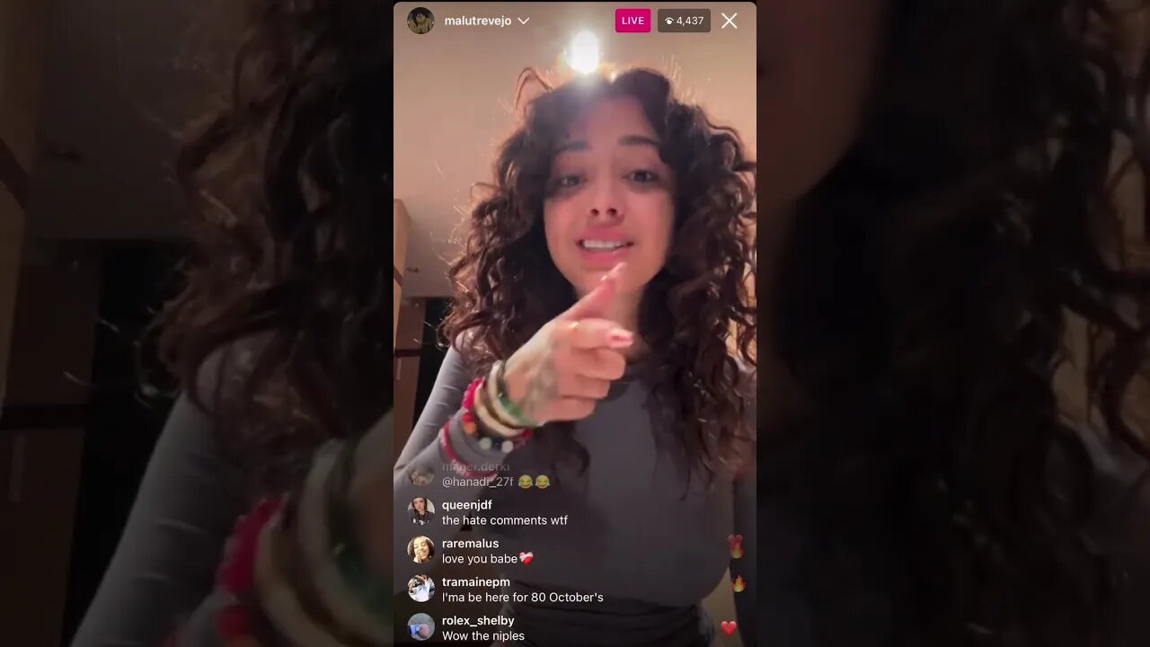 Malu Trevejo Crues On Instagram Live About Life And Opens Up (16/05/23)