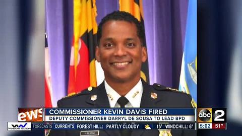 Mayor Pugh fires Baltimore Police Commissioner Kevin Davis