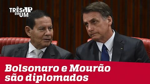 Jair Bolsonaro e General Mourão são diplomados pelo TSE