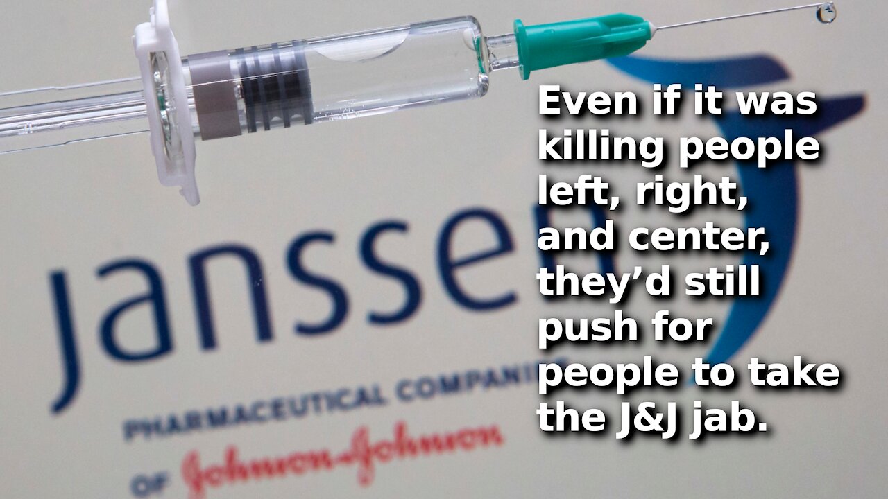 Johnson & Johnson COVID Jab Linked to Another Clotting Disorder, Still Being Pushed on People Though