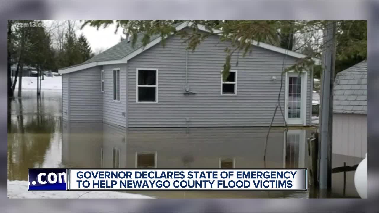 Governor declares state of emergency to help Newaygo County flood victims